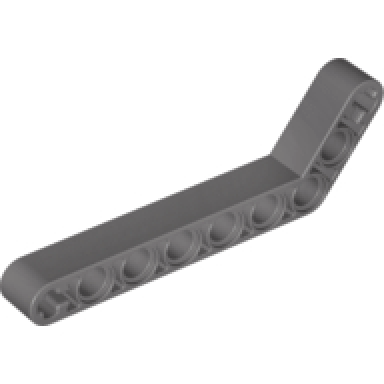 dark gray technic liftarm modified bent thick 1 x 9 7 - 3