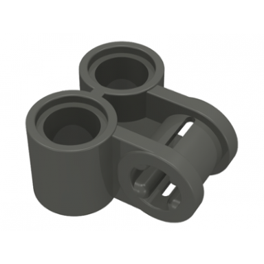 dark gray technic axle and pin connector perpendicular double