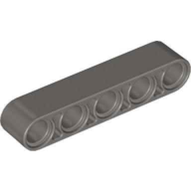 dark gray technic liftarm thick 1 x 5