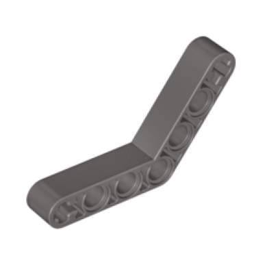 dark gray technic liftarm modified bent thick 1 x 7 4 - 4