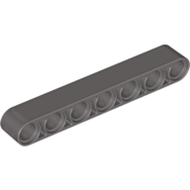 dark gray technic liftarm thick 1 x 7