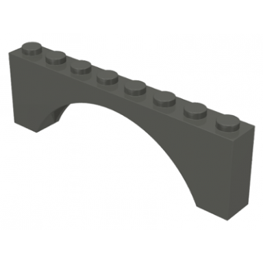 dark gray arch 1 x 8 x 2
