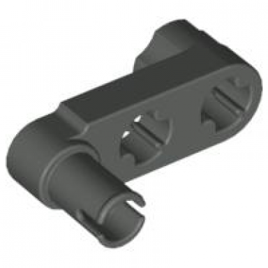dark gray technic liftarm modified crank pin 1 x 3 - axle holes