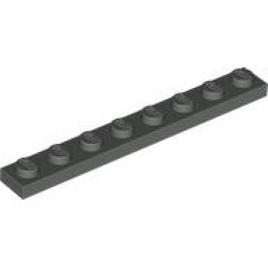 dark gray plate 1 x 8