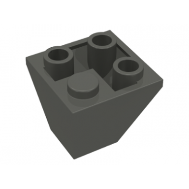 dark gray slope inverted 45 2 x 2 double convex