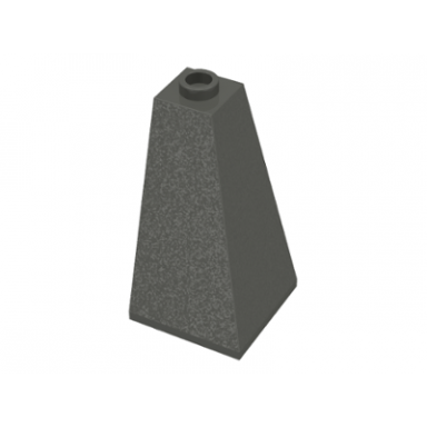dark gray slope 75 2 x 2 x 3 double convex