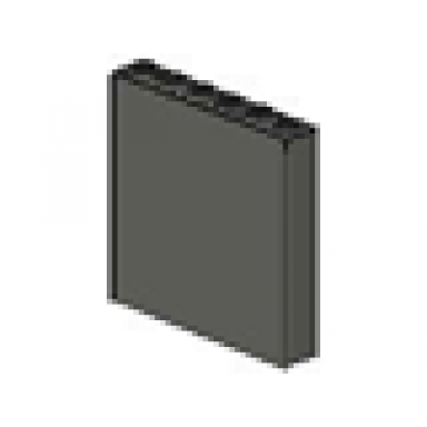 dark gray brick 1 x 6 x 5