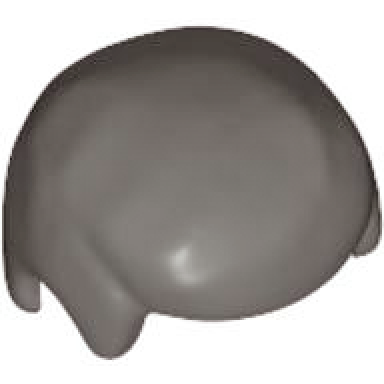 dark gray minifigure hair male smooth