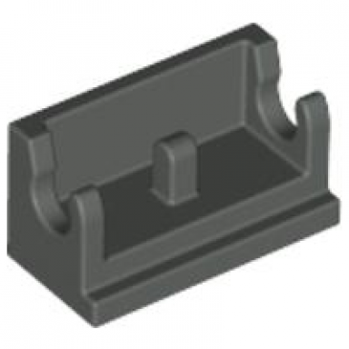dark gray hinge brick 1 x 2 base