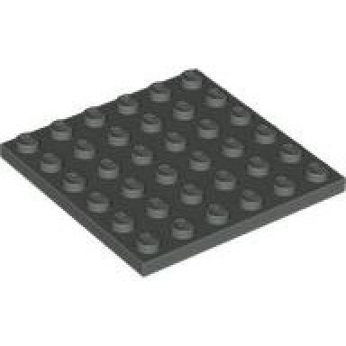 dark gray plate 6 x 6