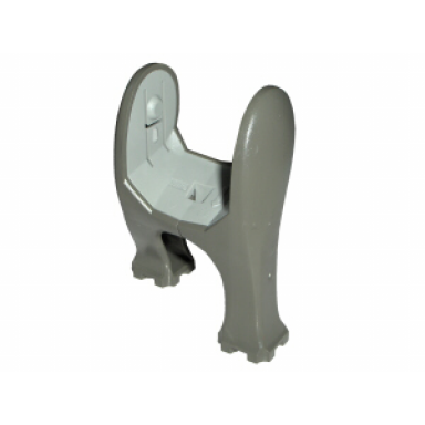 dark gray dinosaur elephant legs long with light gray middle section