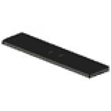 dark gray train base 6 x 28 with 3 round holes each end and 1 x 2 cutouts