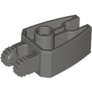 dark gray hinge 1 x 3 locking with 2 fingers and claw end
