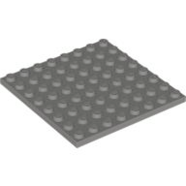 dark gray plate 8 x 8