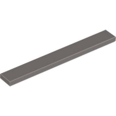 dark gray tile 1 x 8