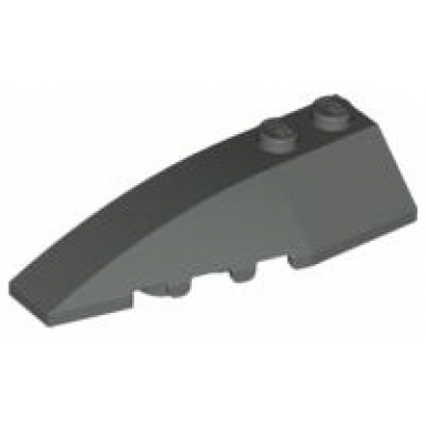 dark gray wedge 6 x 2 left