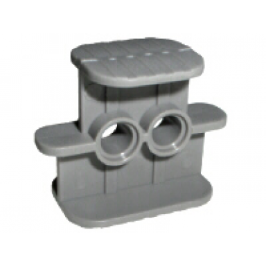dark gray rubber band belt holder 2 x 4 x 2 1 3