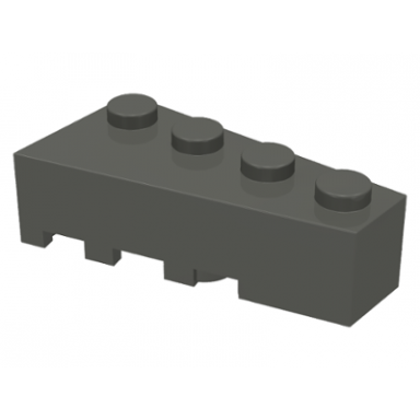 dark gray wedge 4 x 2 right