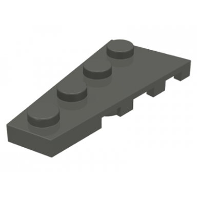 dark gray wedge plate 4 x 2 left