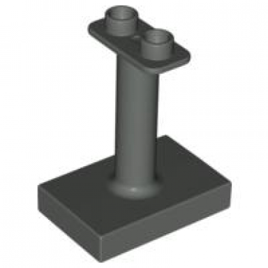 dark gray duplo support 2 x 3 x 3 with 2 top studs