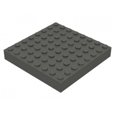 dark gray brick 8 x 8