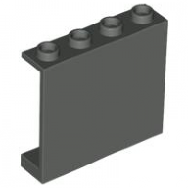 dark gray panel 1 x 4 x 3 - hollow studs