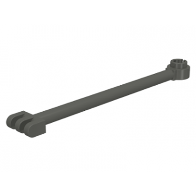 dark gray hinge bar 8l with 3 fingers and open end stud