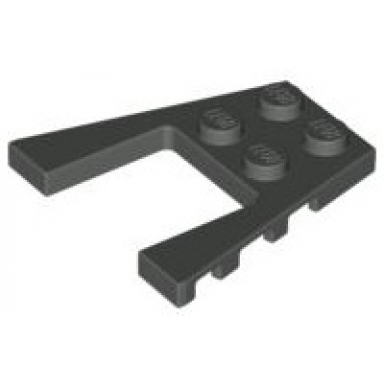 dark gray wedge plate 4 x 4