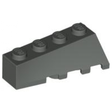 dark gray wedge 4 x 2 sloped left