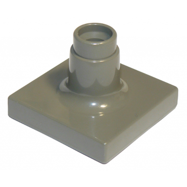 dark gray duplo support sign post short - thin base