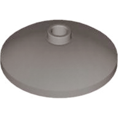 dark gray dish 3 x 3 inverted radar