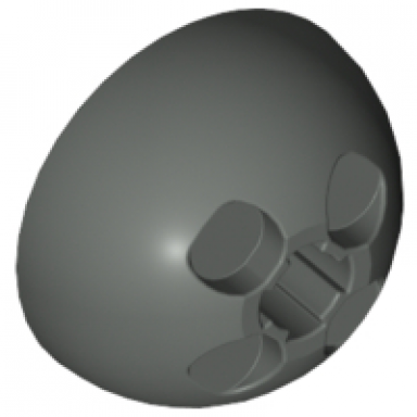 dark gray cylinder hemisphere 3 x 3 ball turret