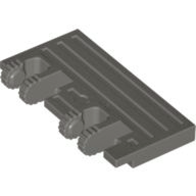 dark gray hinge train gate 2 x 4 locking dual 2 fingers with rear reinforcements