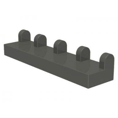 dark gray hinge tile 1 x 4