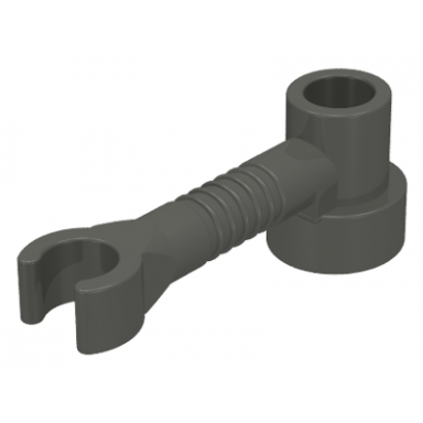 dark gray bar 1 x 3 with clip and stud holder robot arm