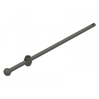 dark gray bar 12l with open stud tow ball and slit boat mast