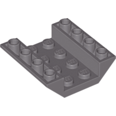 dark gray slope inverted 45 4 x 4 double