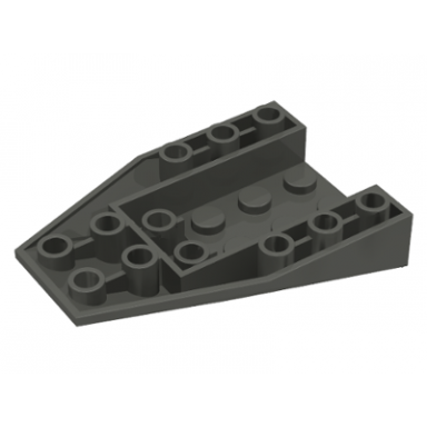 dark gray wedge 6 x 4 triple inverted with connections between 2 studs
