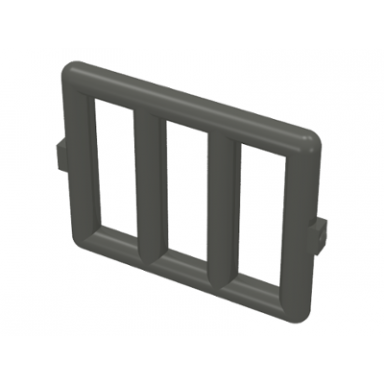 dark gray bar 1 x 4 x 3 window grille