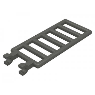 dark gray bar 7 x 3 with 2 open u clips ladder