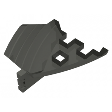 dark gray boat hull small stern 14 x 12 x 5 1 3 base