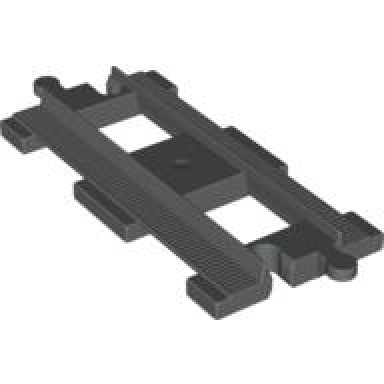 dark gray duplo train track straight short