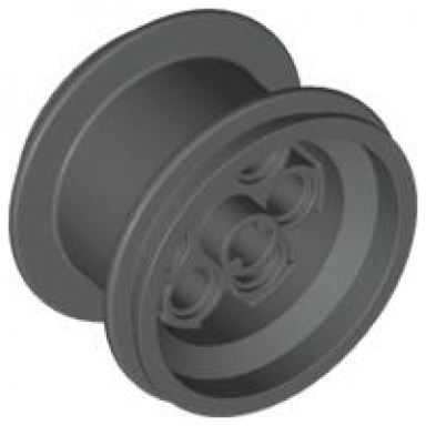 dark gray wheel 36.8mm d x 26mm vr with axle hole