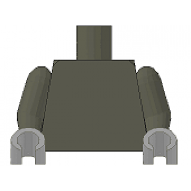 dark gray torso plain dark gray arms light gray hands