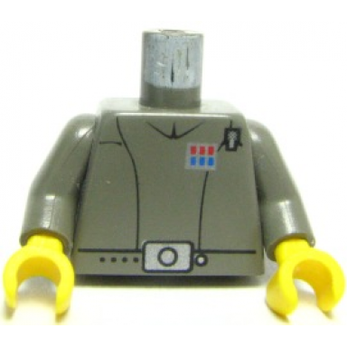 dark gray torso sw imperial officer 1 captain pattern dark gray arms yellow hands