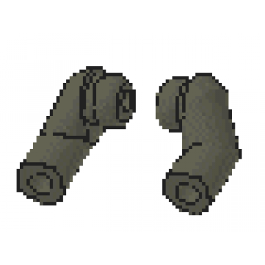 dark gray arm matching left and right pair