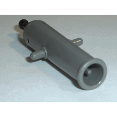 dark gray projectile launcher cannon transitional with black handle