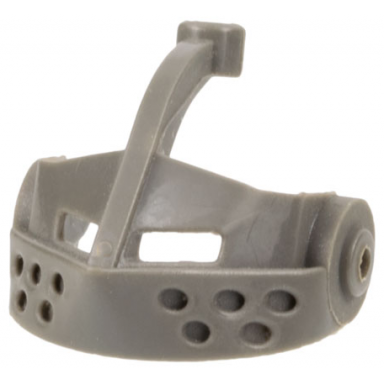 dark gray minifigure visor pointed