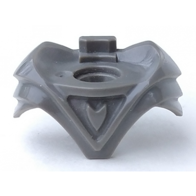 dark gray minifigure armor breastplate with shoulder protection