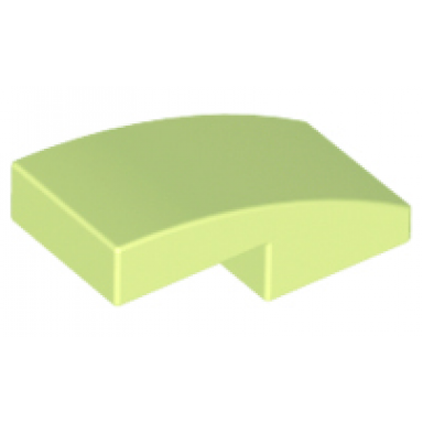 yellowish green slope curved 2 x 1 x 2 3